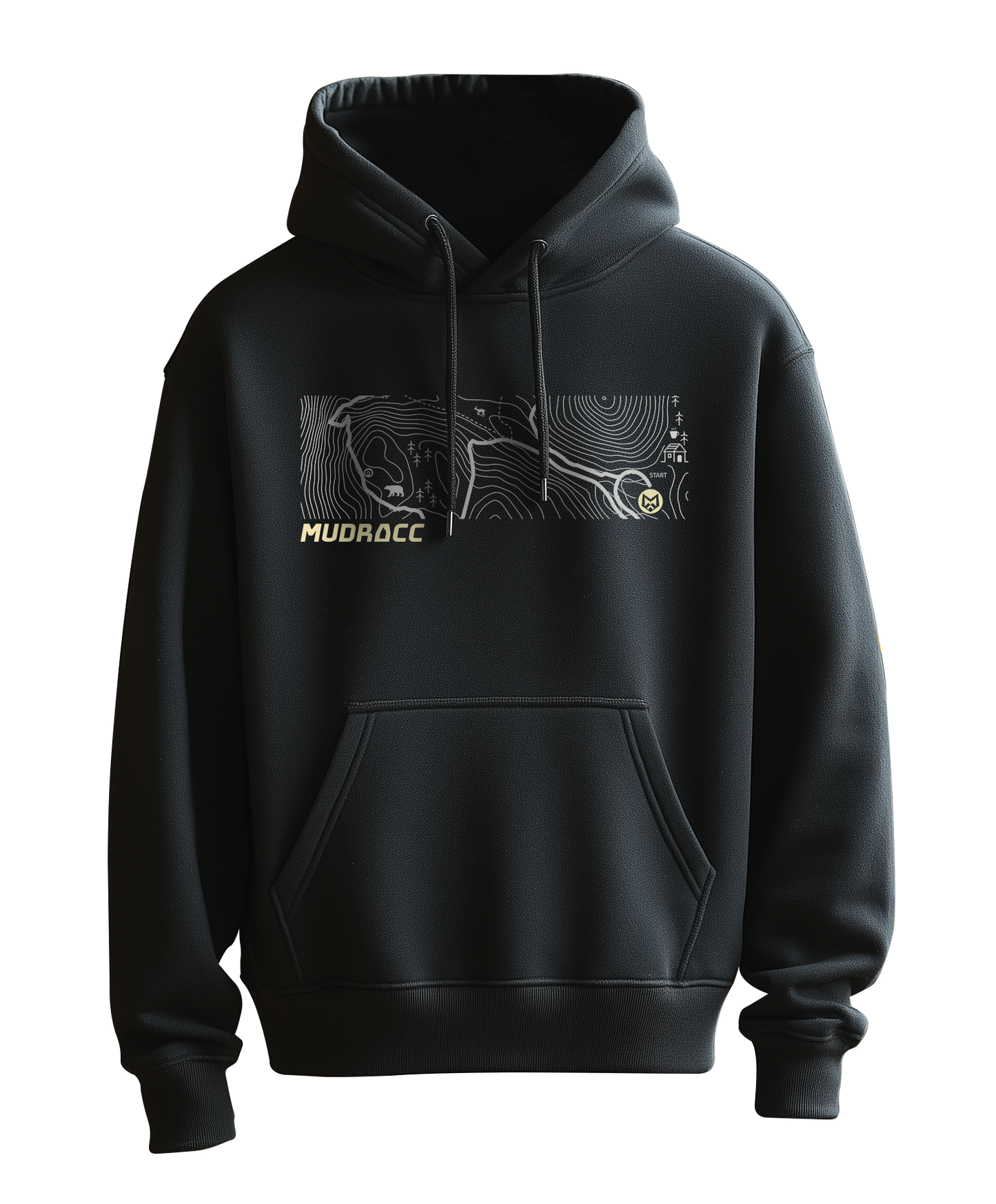 D3002 CROP MAP HOODIE